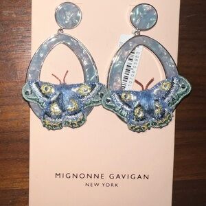 MIGNONNE GAVIGAN never worn beautiful butterfly earrings